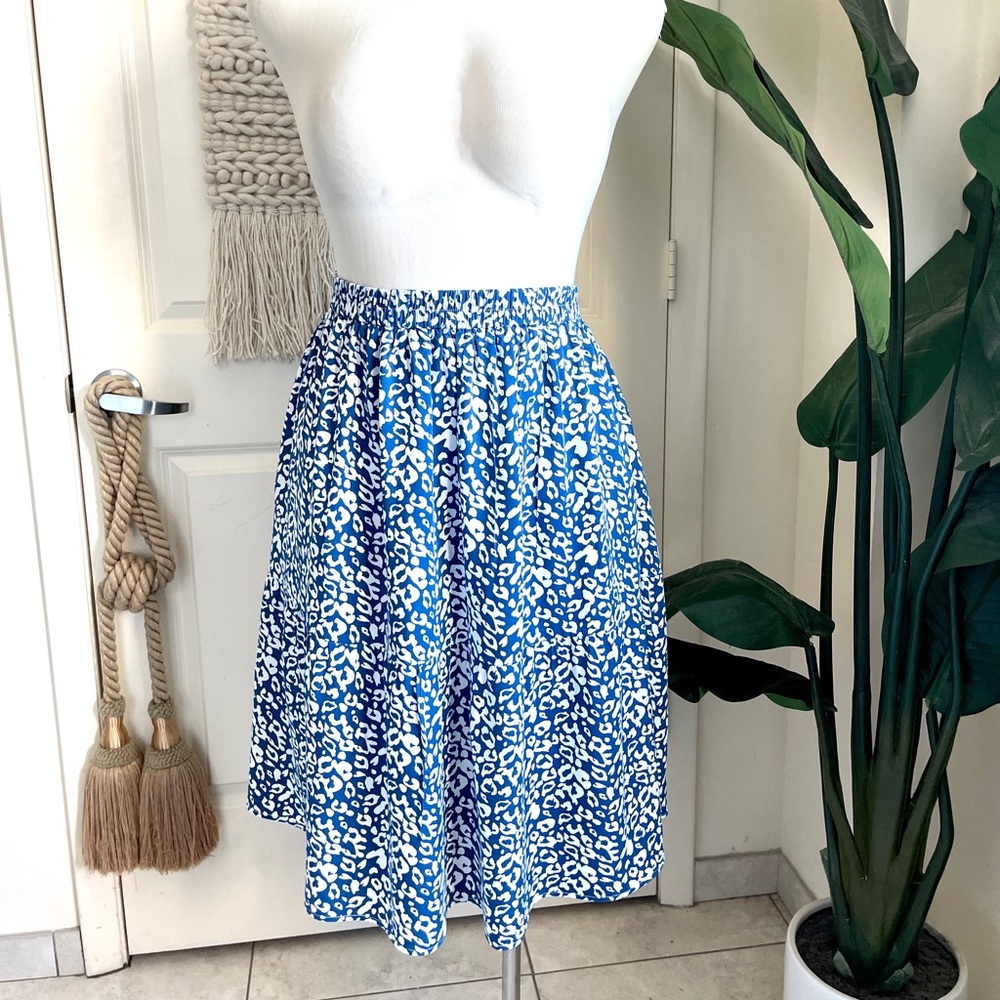Women’s‎ Animal Print Skirt Plus Size 24 3X Two-Tiered Light/Med Weight Fabric